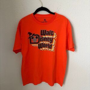 Walt Disney World Orange Halloween T-Shirt Size Medium